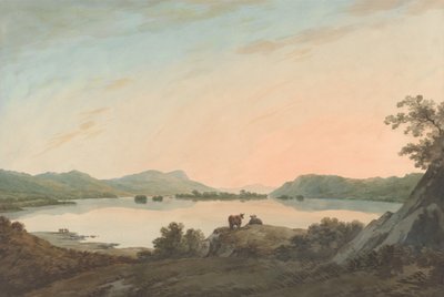 Lake Windermere from Calgarth with Belle Isle by John Warwick Smith
